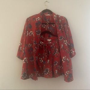 Sky and Sand 2 Piece Matching Short Set Size Large